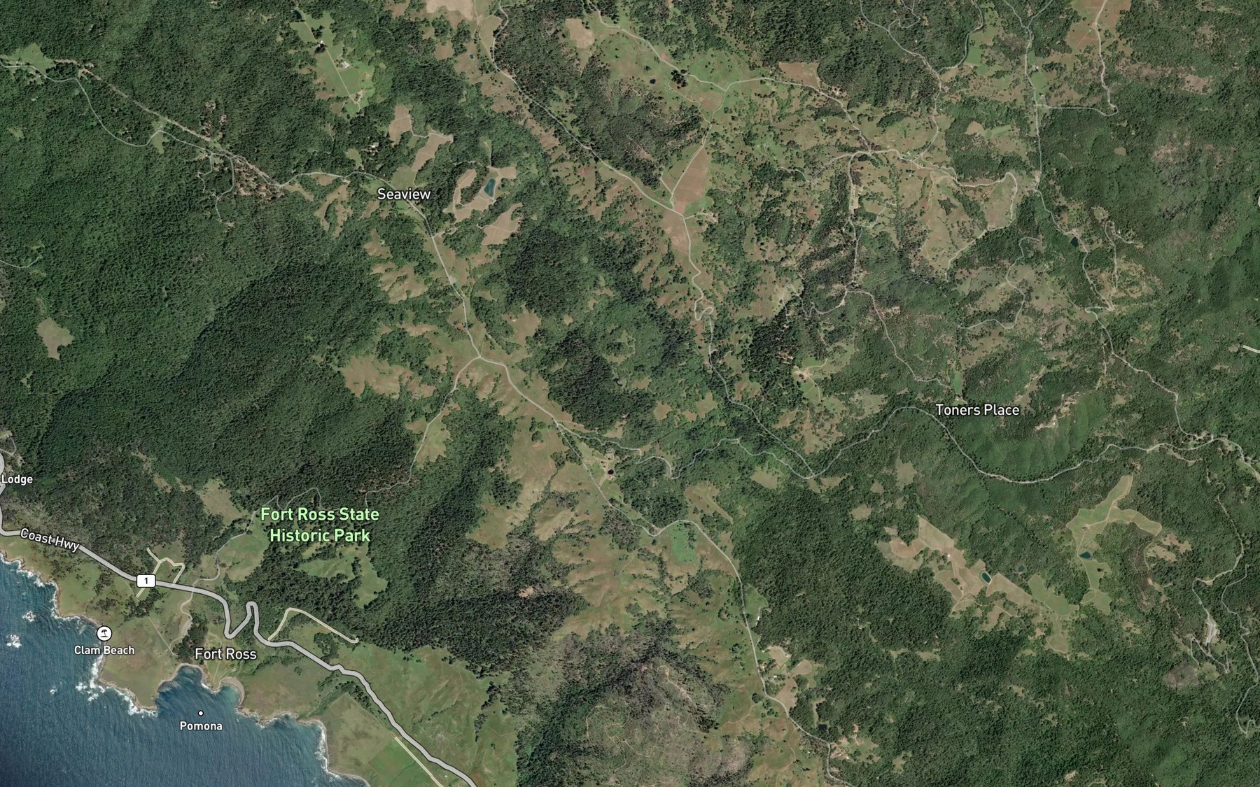 Satellite map of the Russian Trough Spring