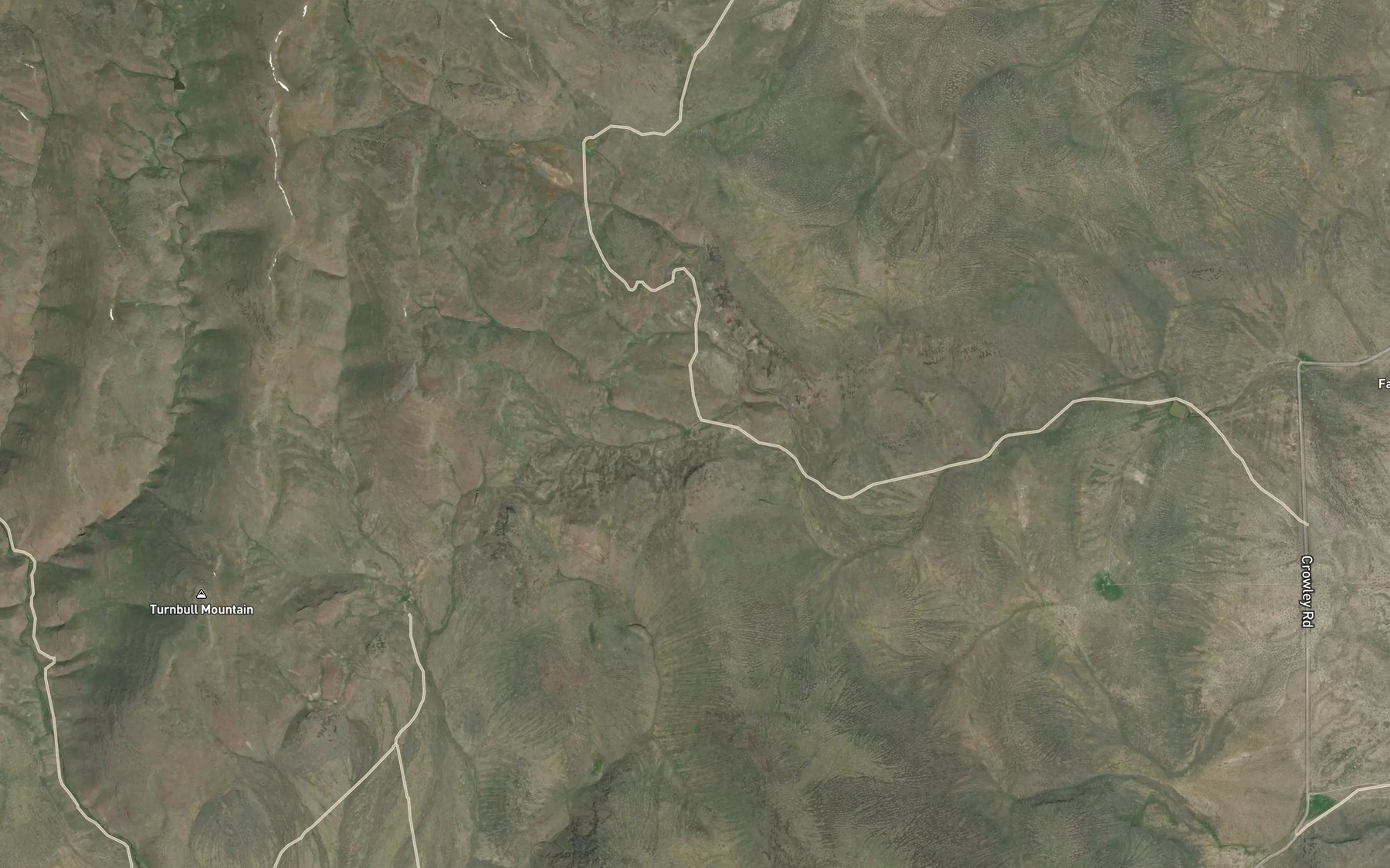 Satellite map of the Prince Albert Reservoir