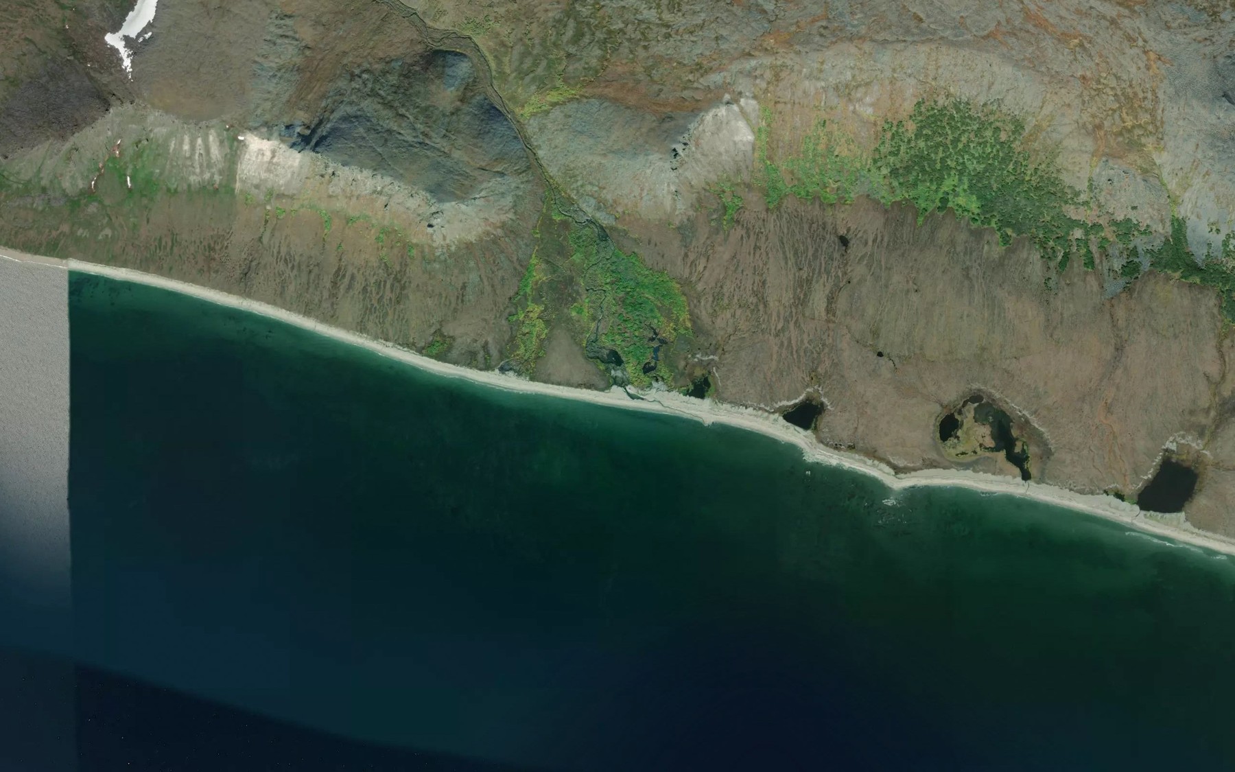 Satellite map of the Quartz Creek