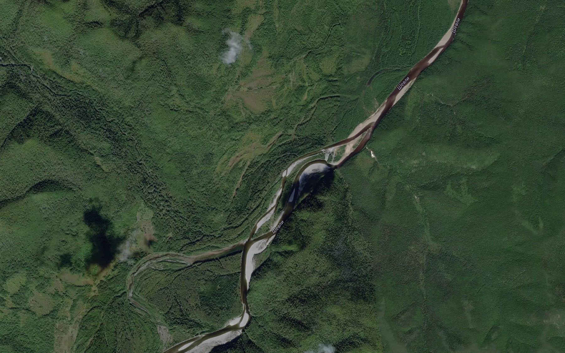 Satellite map of the Dzhegdagle