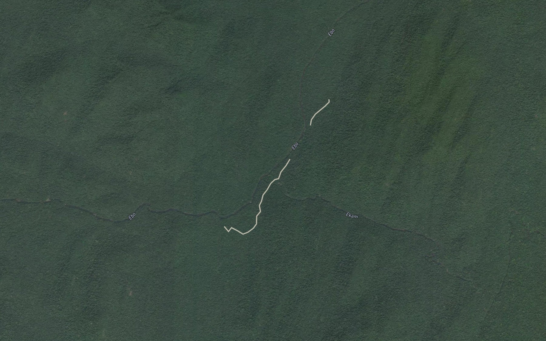 Satellite map of the Ekem