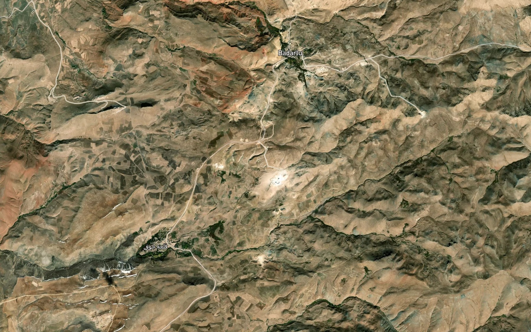 Satellite map of the Cheshmeh-ye Agh Su
