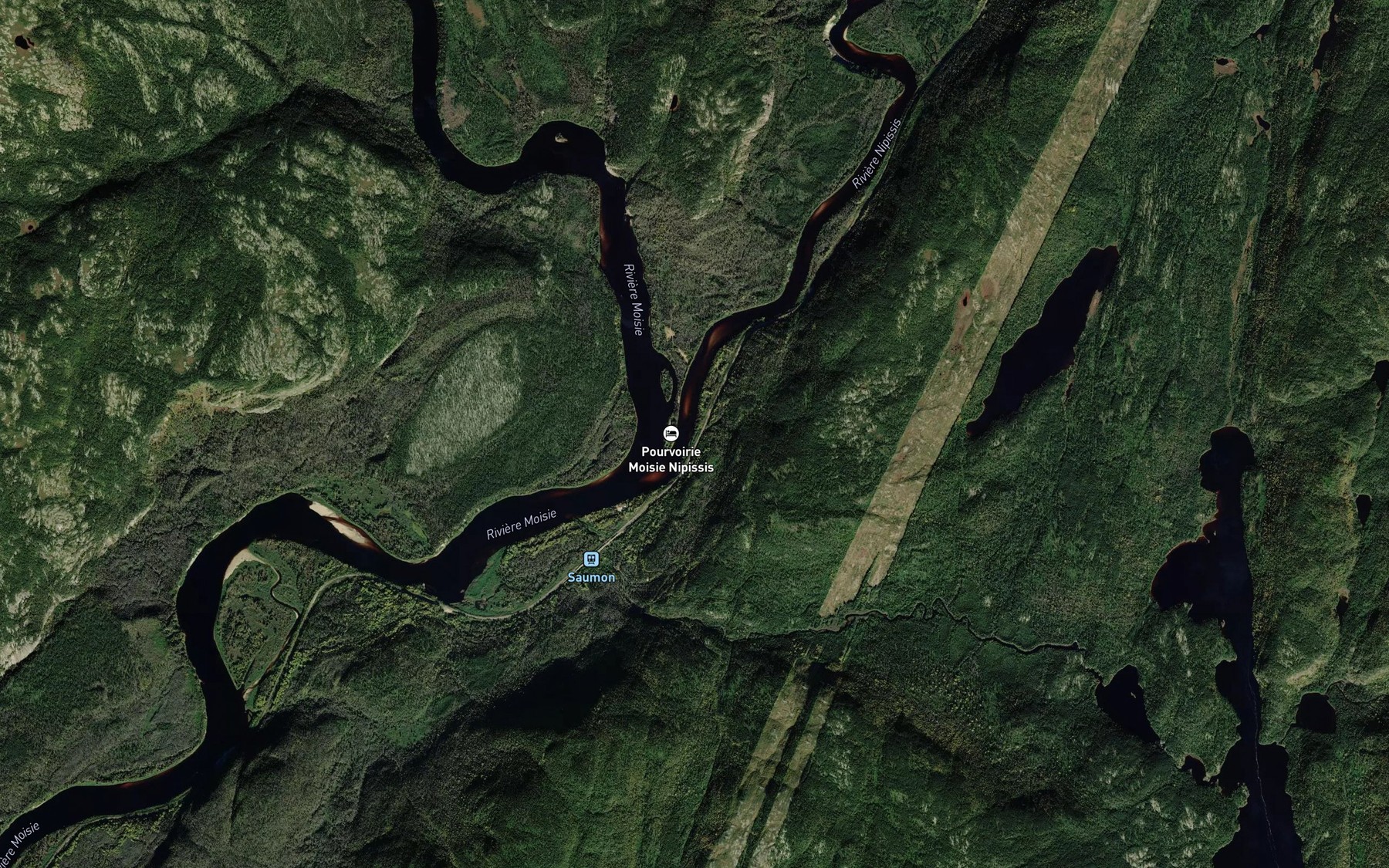 Satellite map of the Fosse East