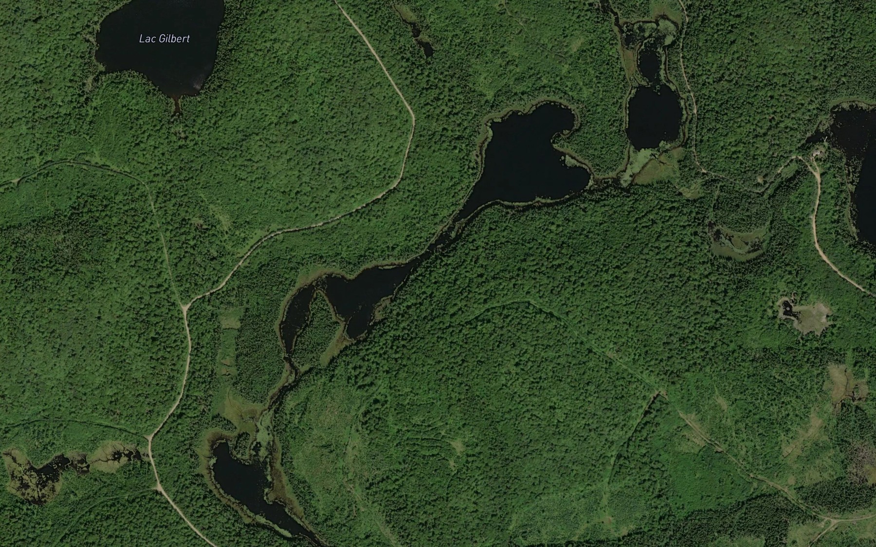 Satellite map of the Lac la Trinite