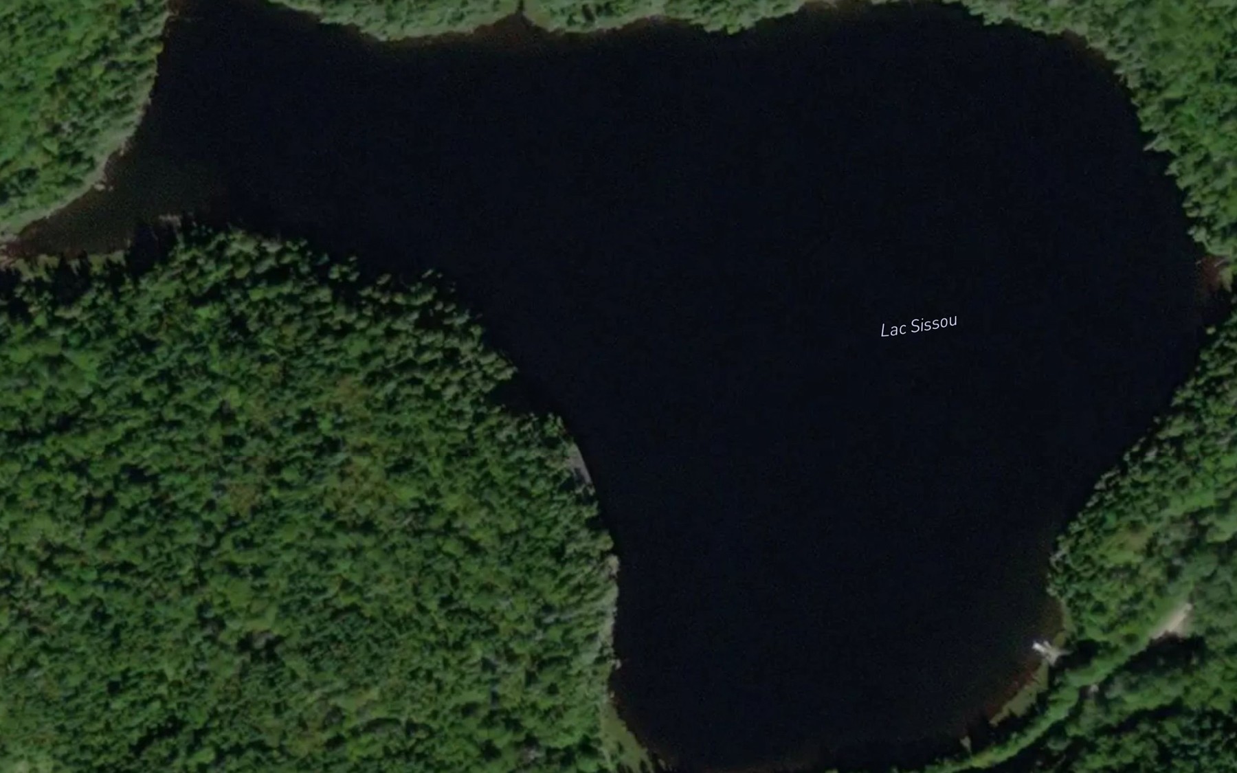 Satellite map of the Lac Sissou
