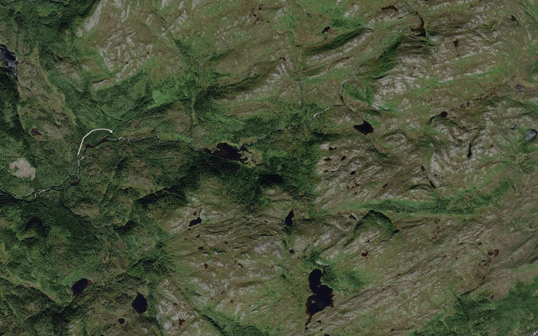 Satellite map of the Finnkrabekken