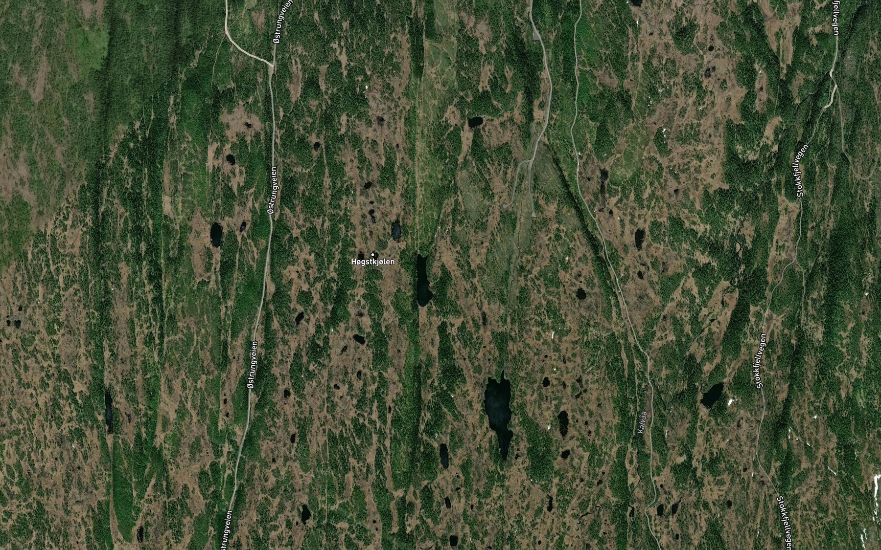 Satellite map of the Meddamtjenna