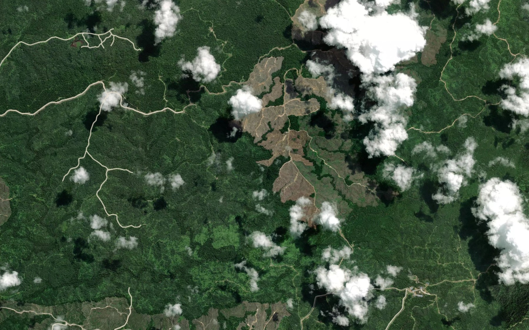 Satellite map of the Sungai Buai