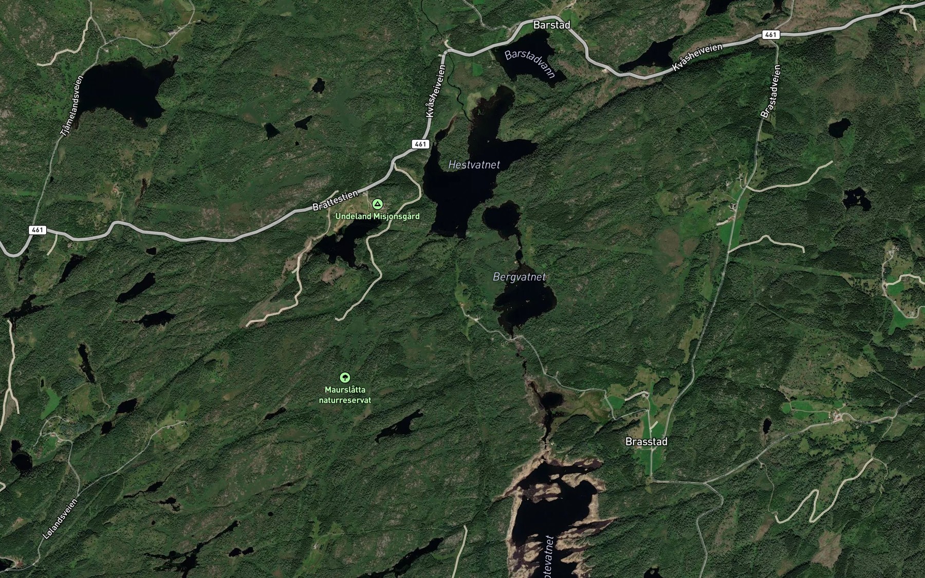 Satellite map of the Nylendsbekjen