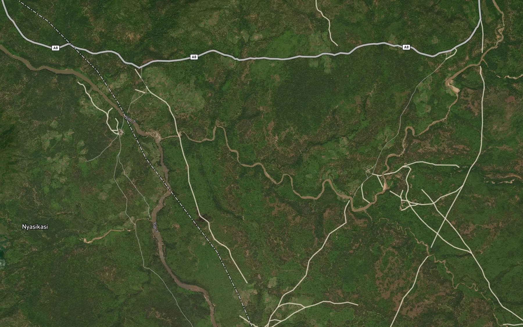 Satellite map of the RiverKandu