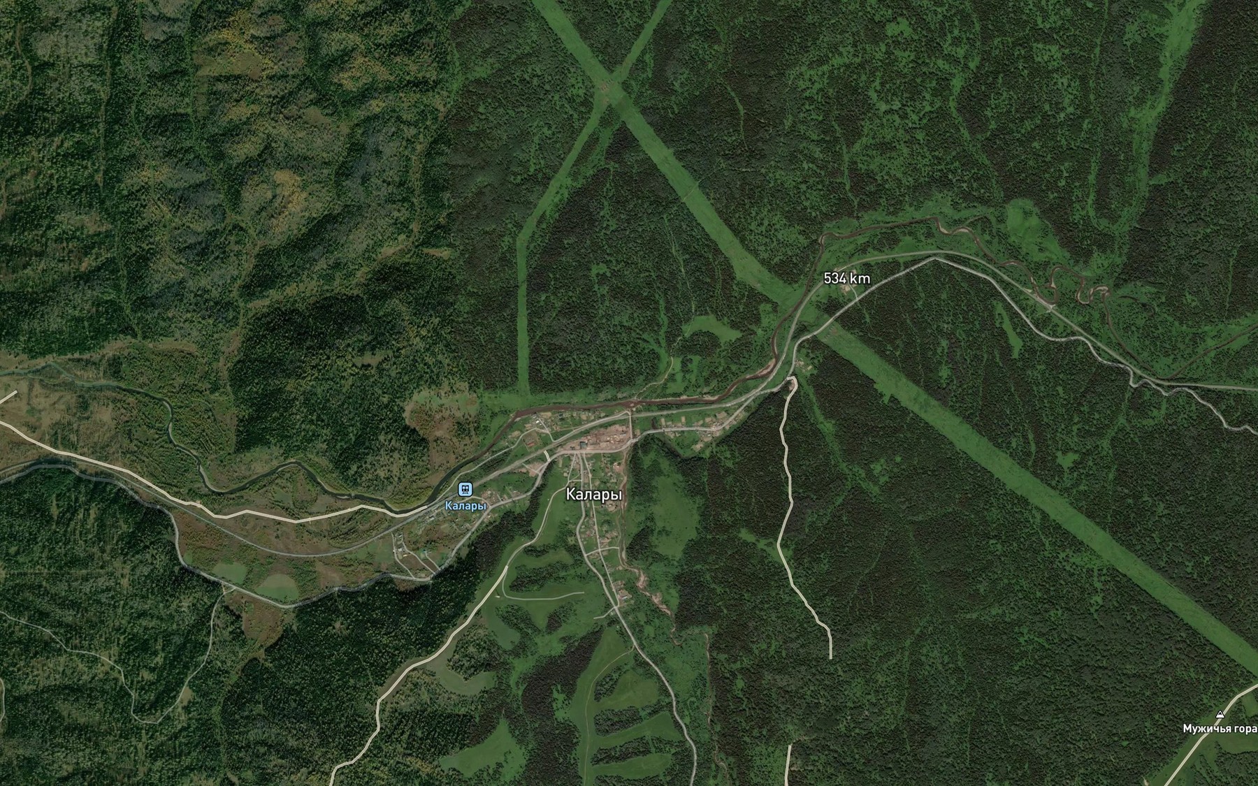 Satellite map of the Bazancha