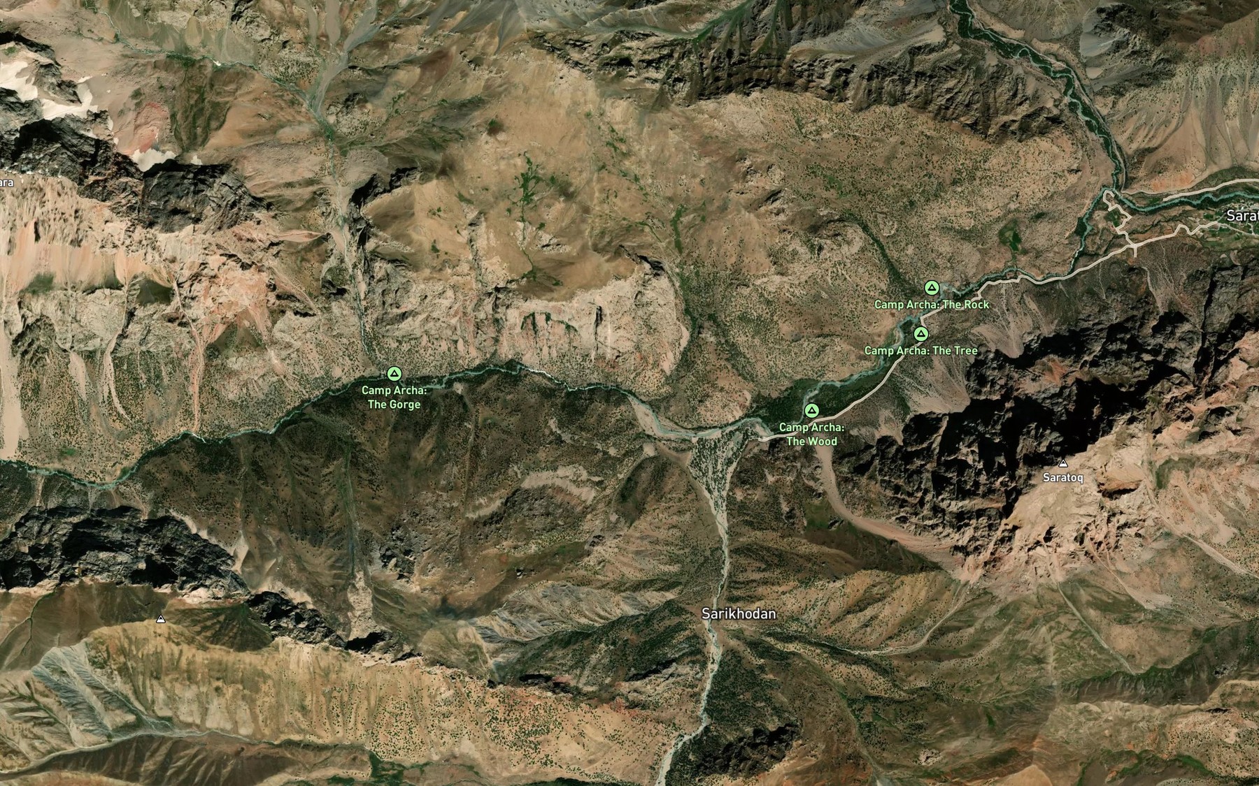 Satellite map of the Karokul