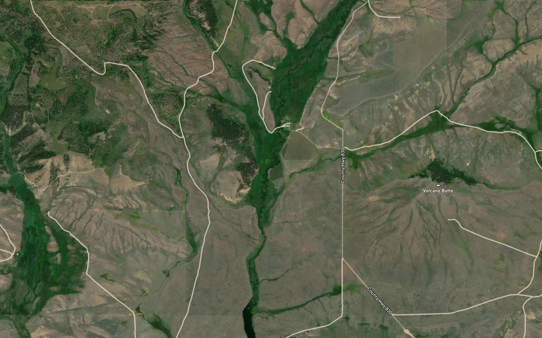 Satellite map of the Studhorse Creek