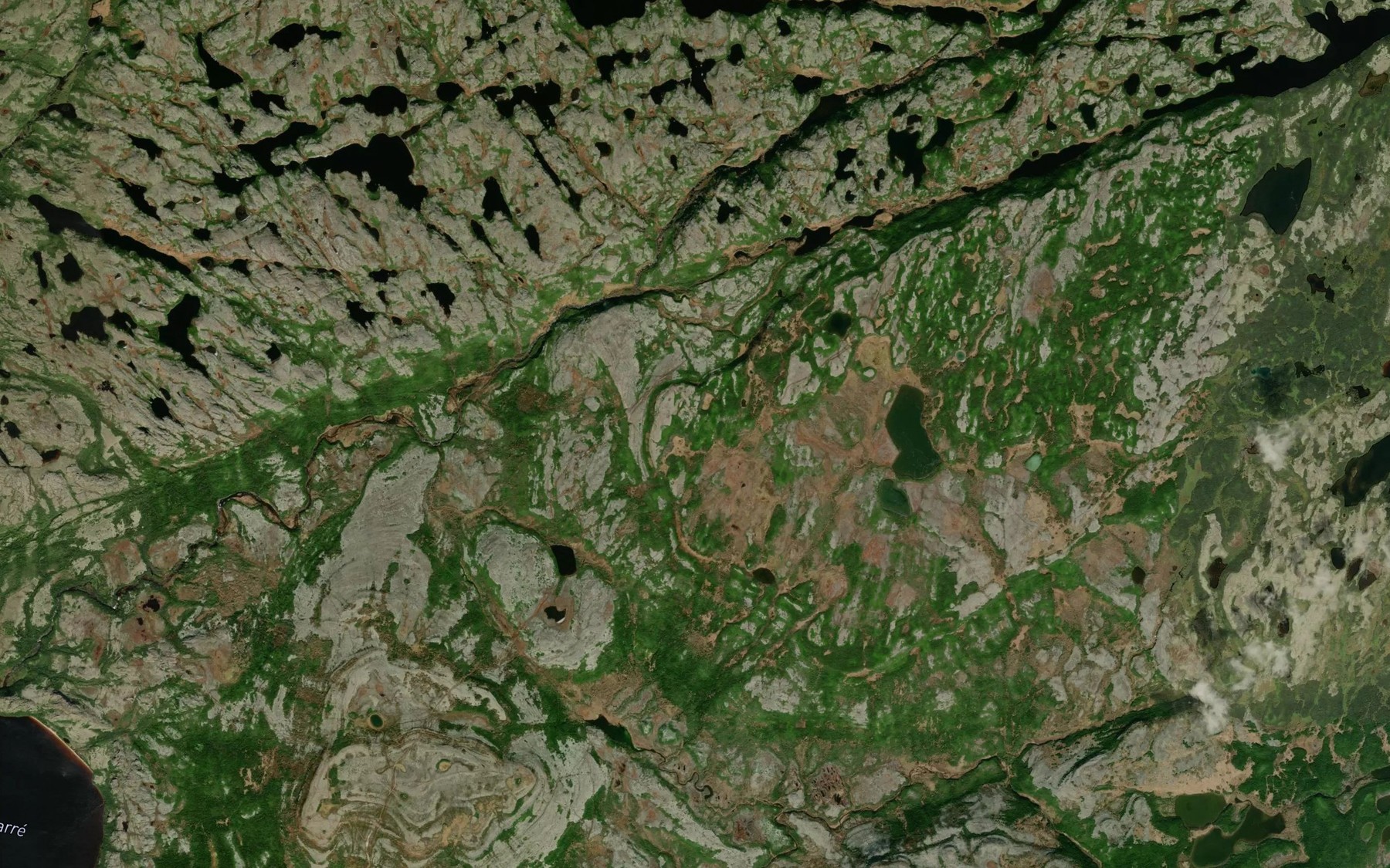 Satellite map of the Ruisseau Monger