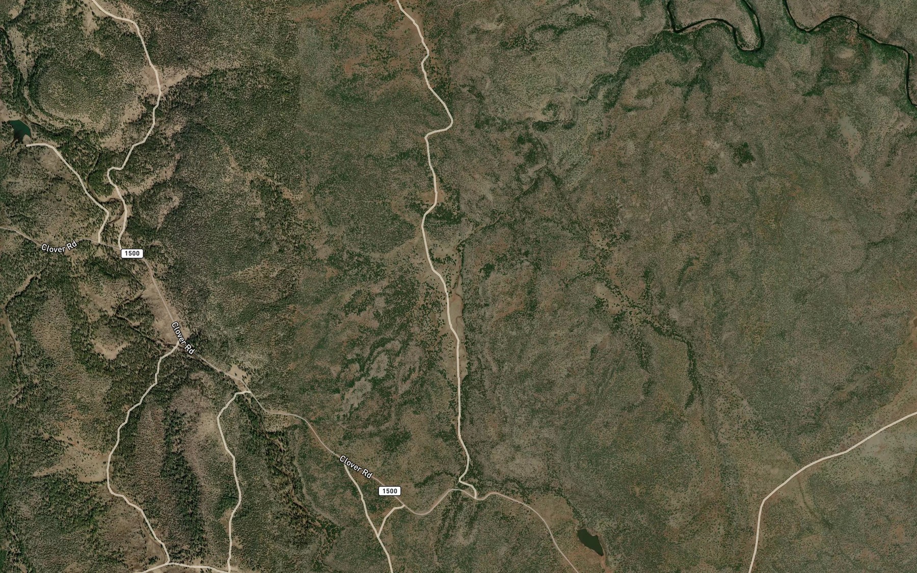 Satellite map of the Stove Spring