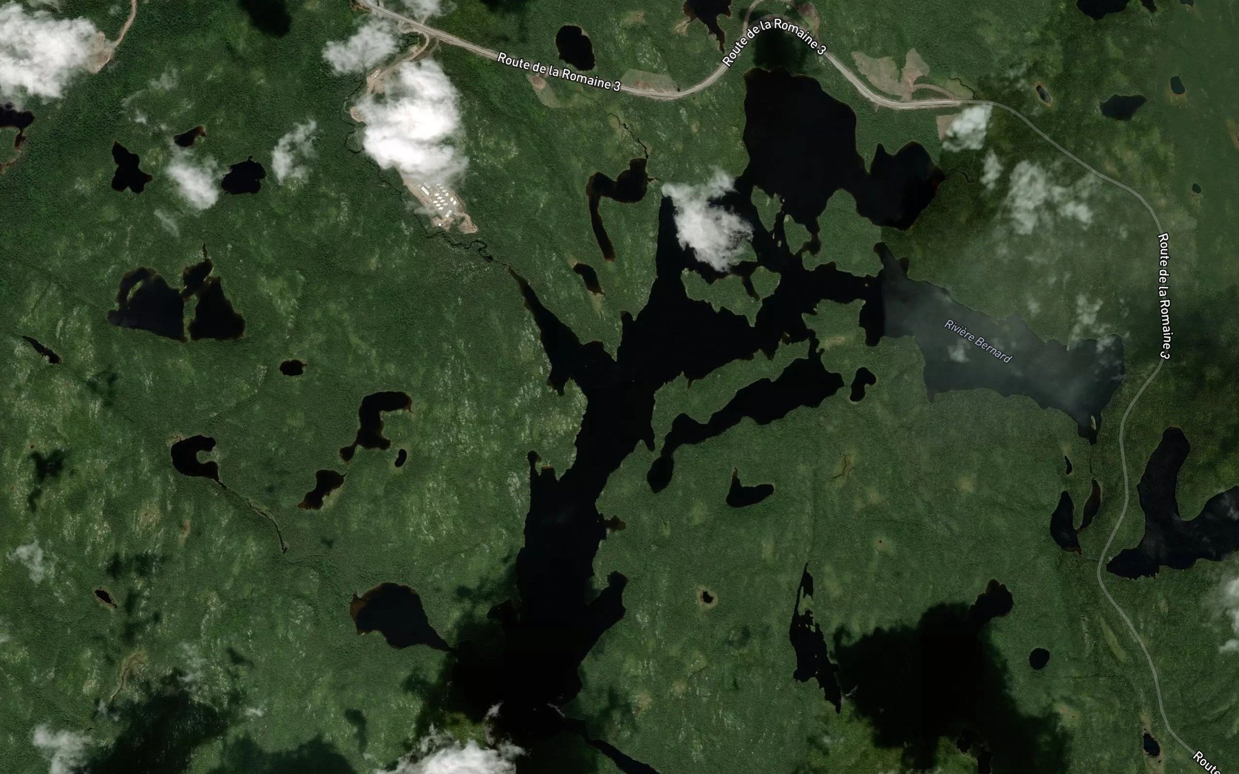 Satellite map of the Lac Bernard