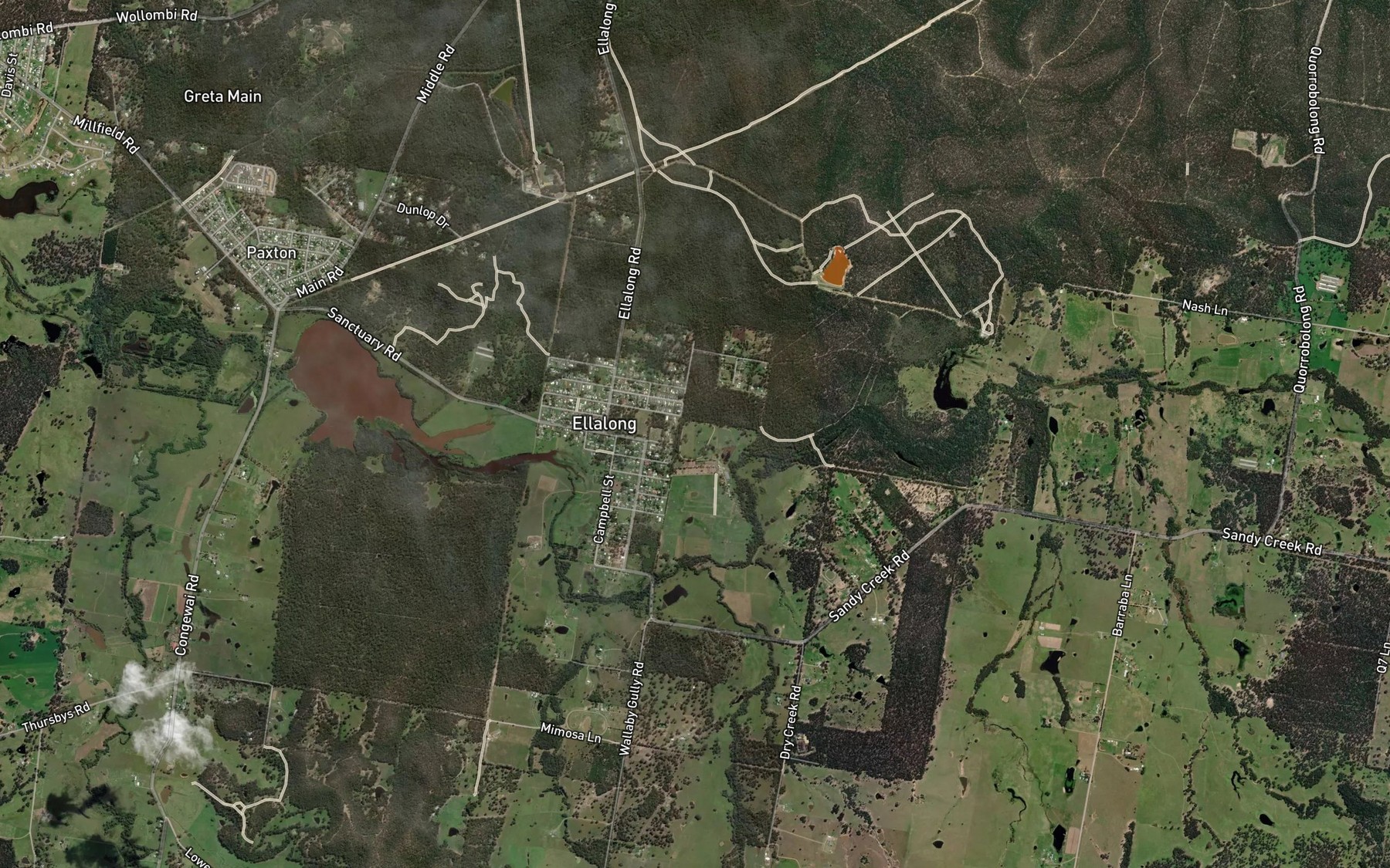 Satellite map of the Aellalong Lagoon