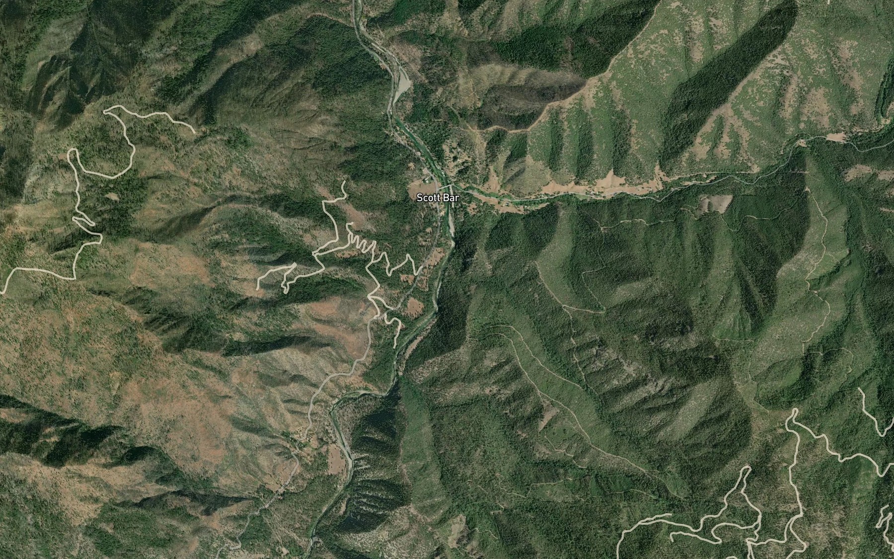 Satellite map of the Wooliver Creek