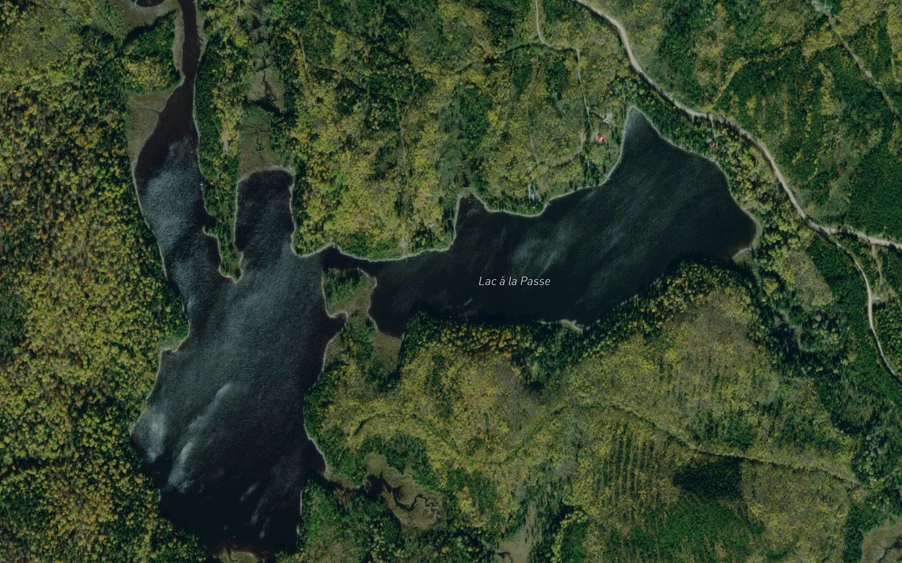 Satellite map of the Lac a la Passe