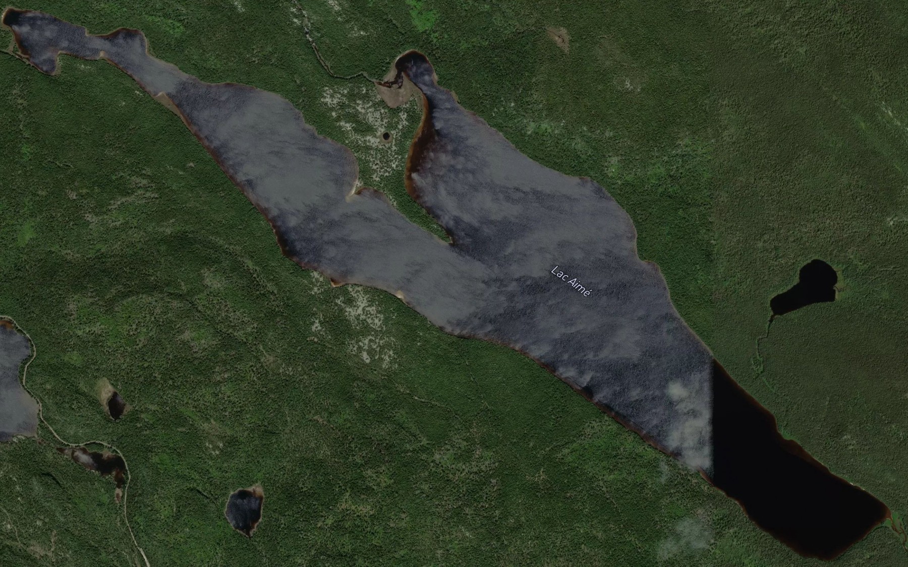 Satellite map of the Lac Aime