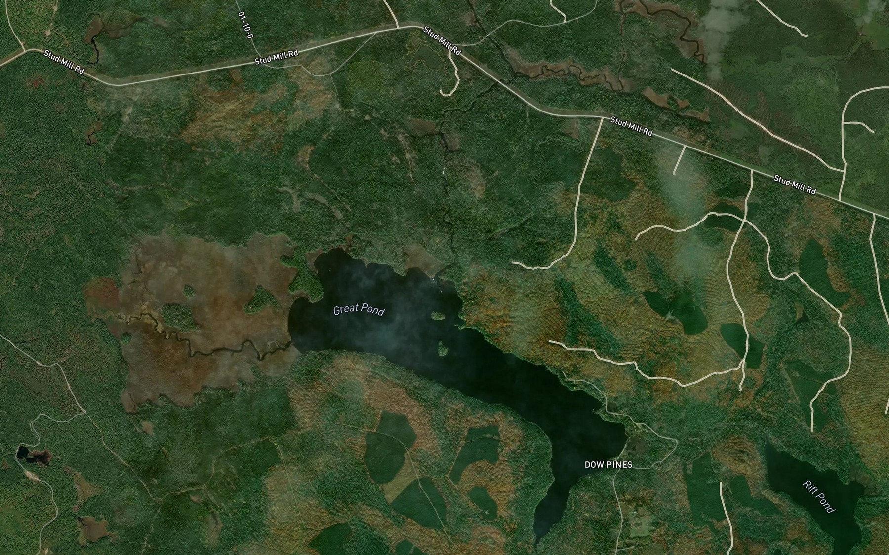Satellite map of the Main Stream