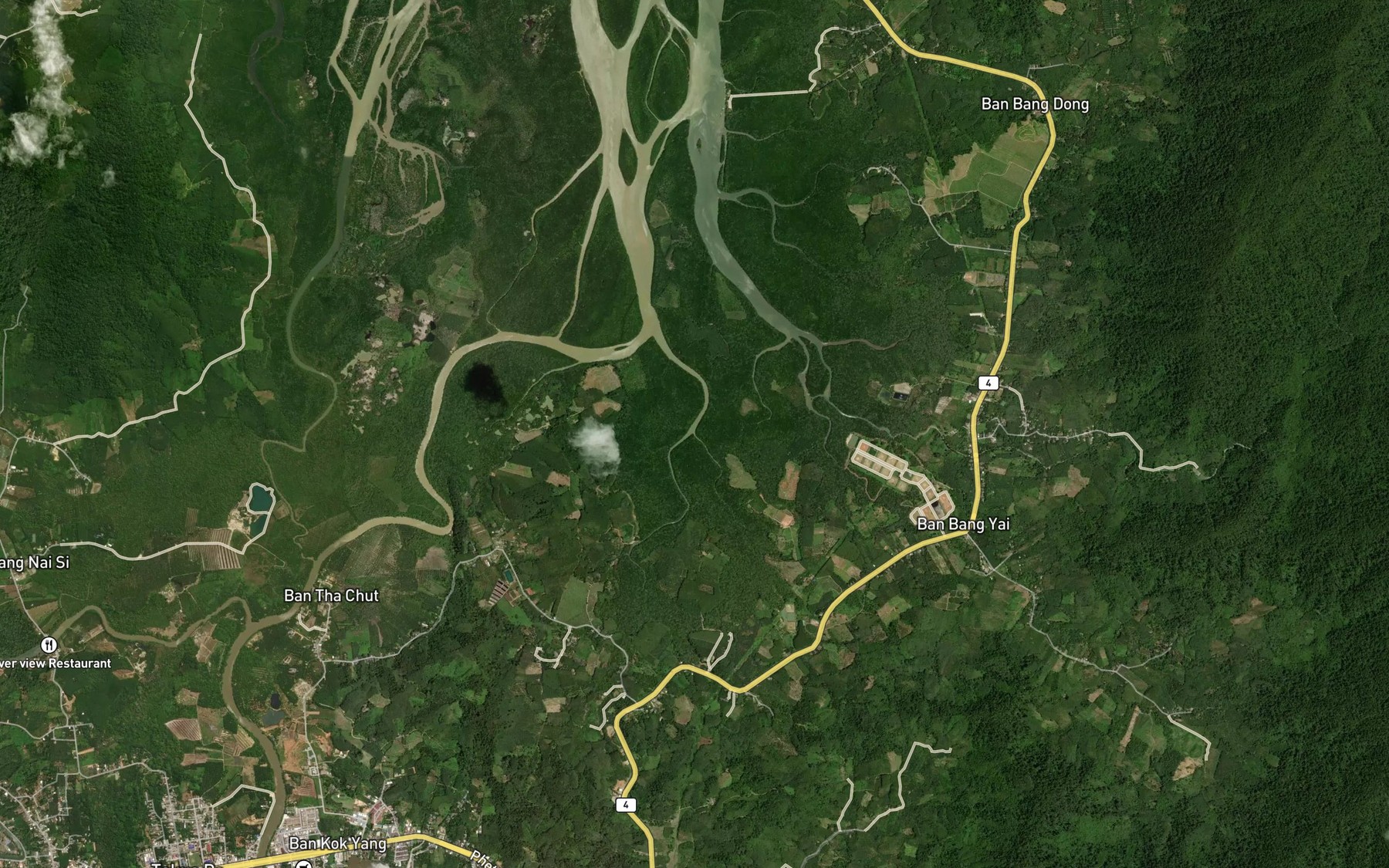 Satellite map of the Khlong Din Daeng