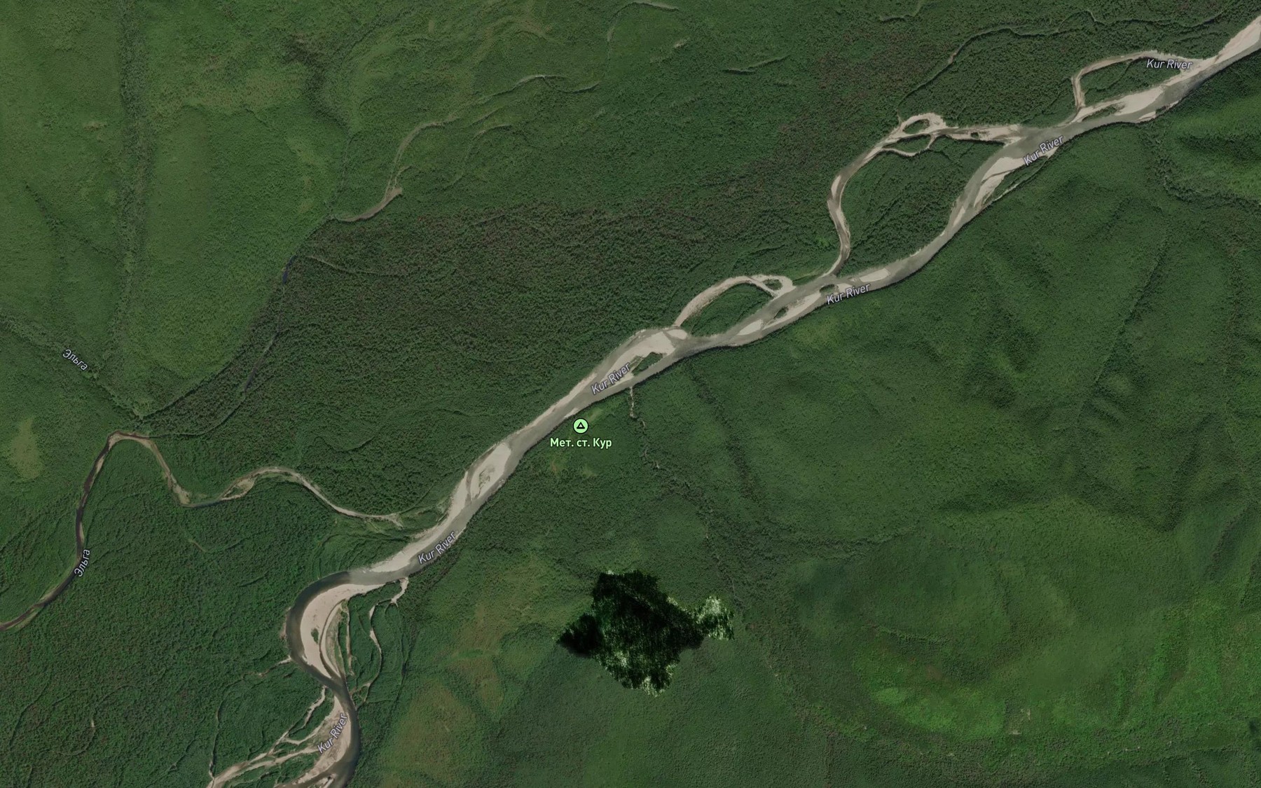 Satellite map of the Ul'khegta