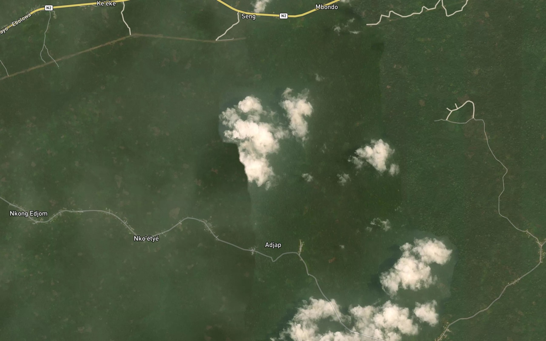 Satellite map of the Akoatele