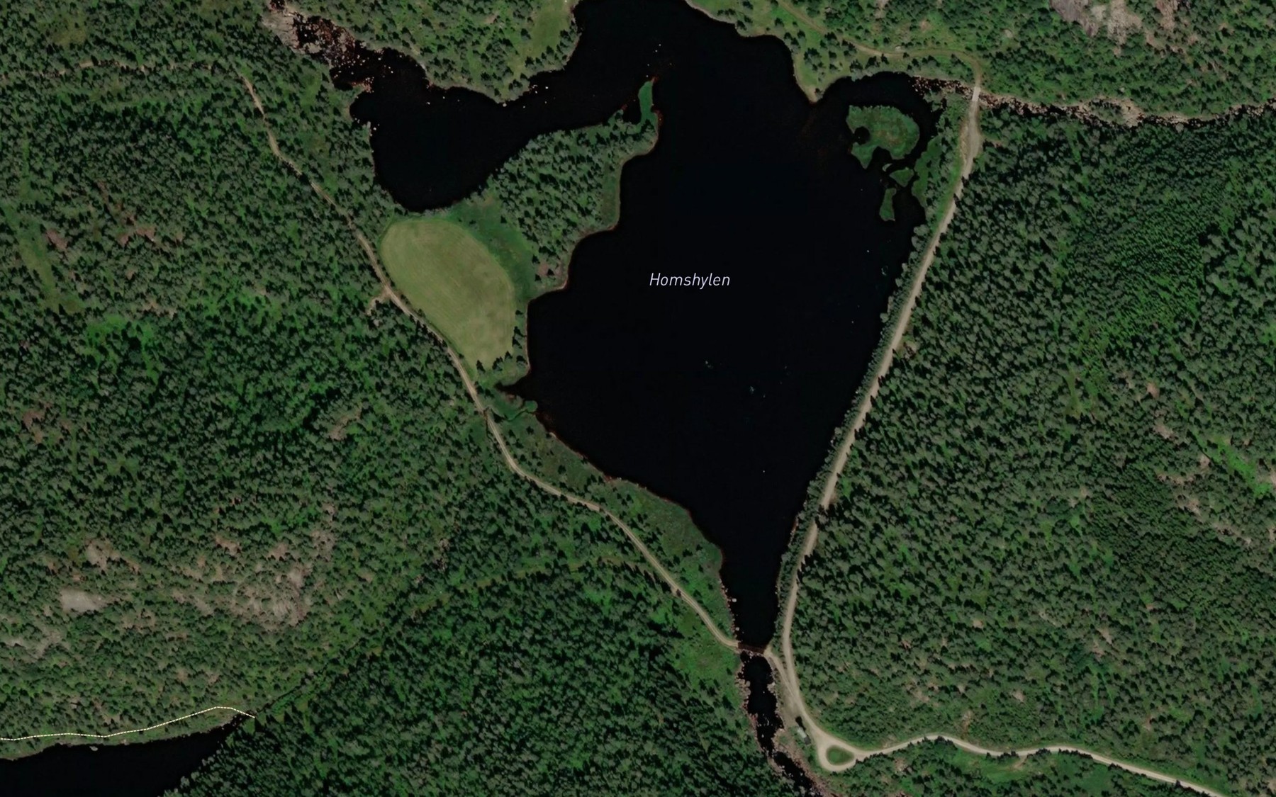 Satellite map of the Homshylen