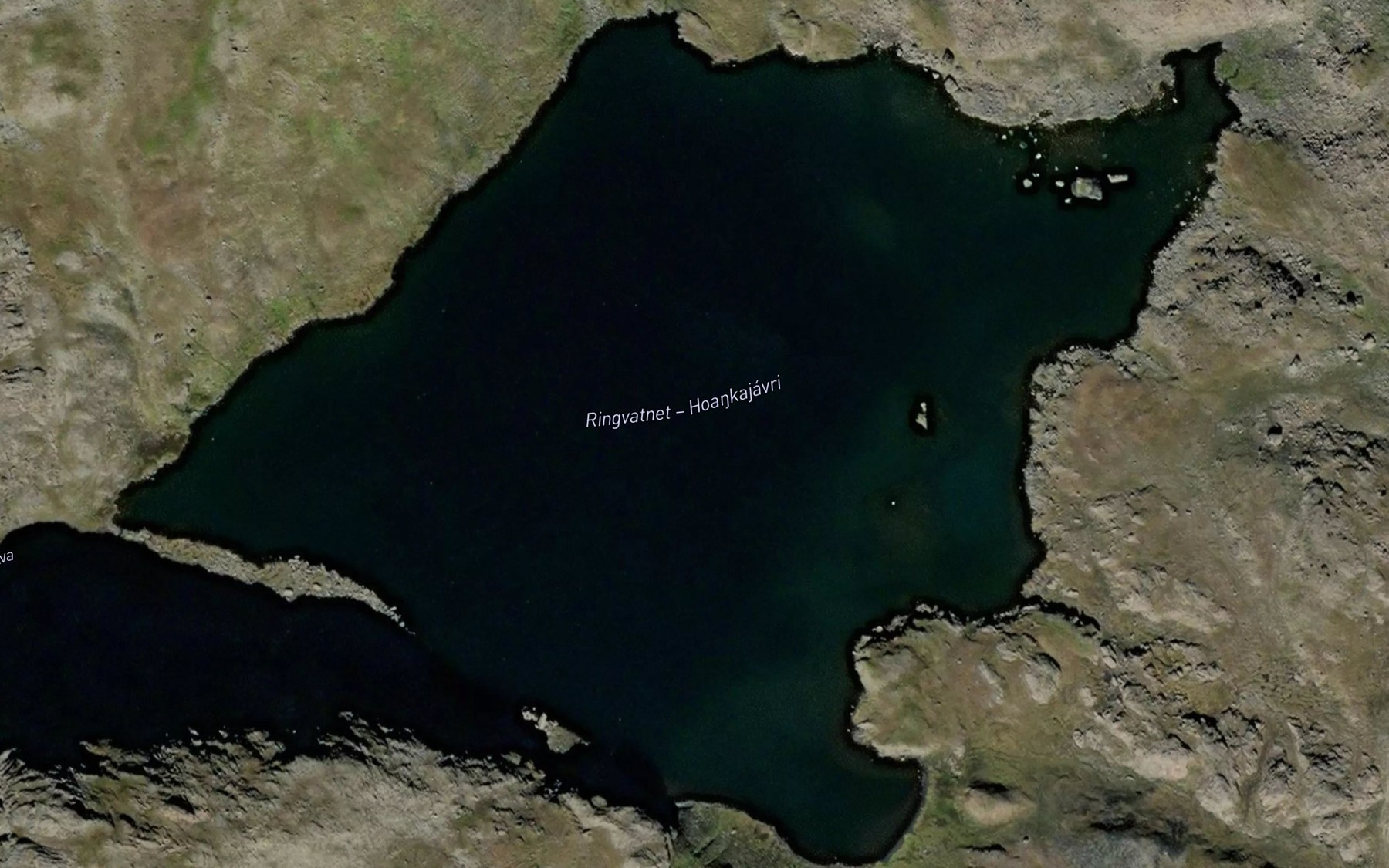 Satellite map of the Hoankajavri