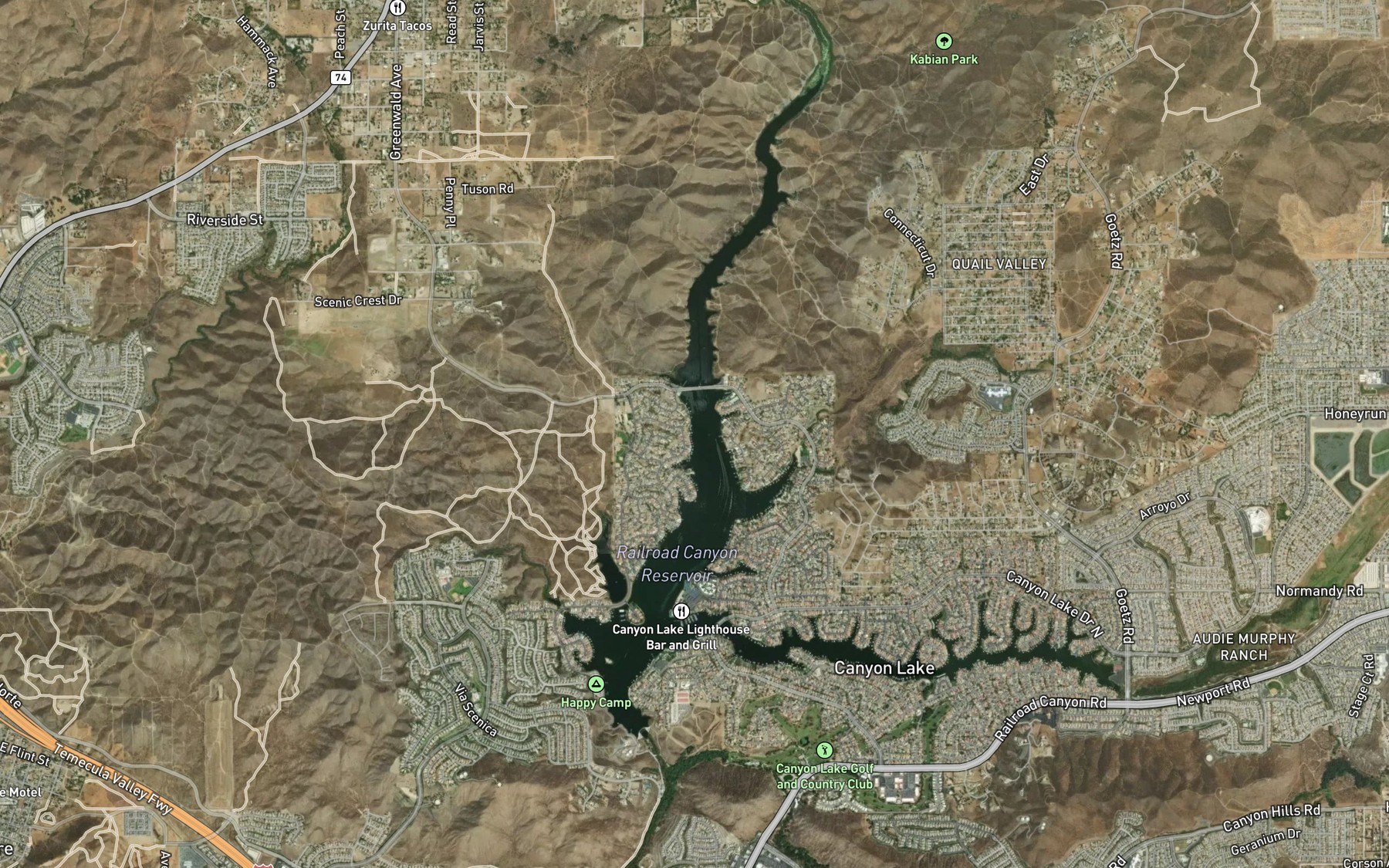 Satellite map of the Mariners Bay