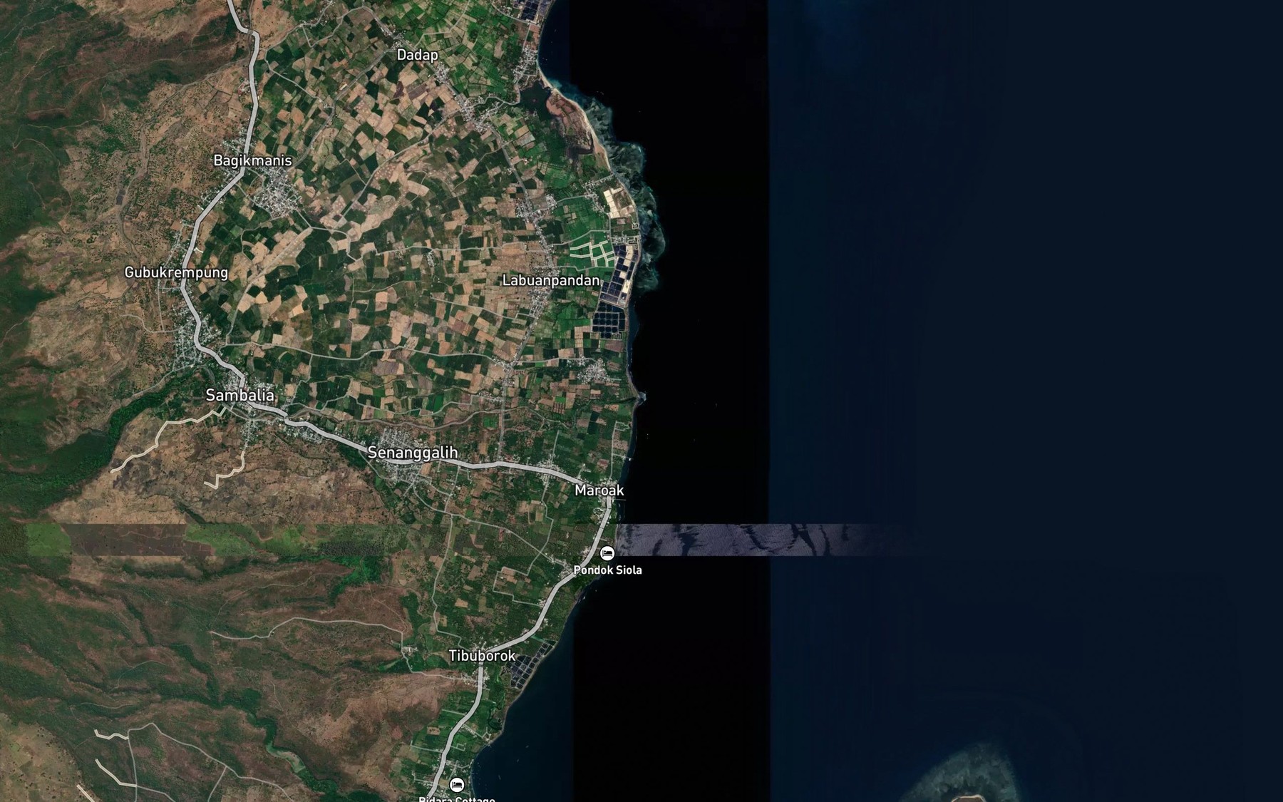 Satellite map of the Ma Sambelia