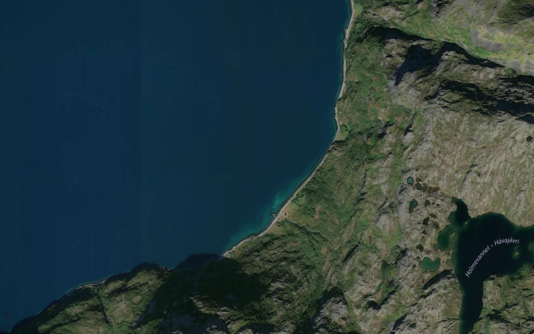Satellite map of the Moldforvika
