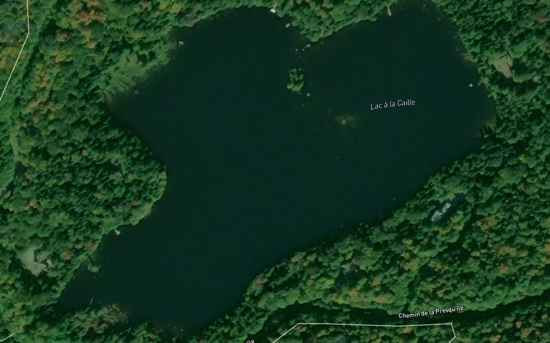 Satellite map of the Lac a la Caille