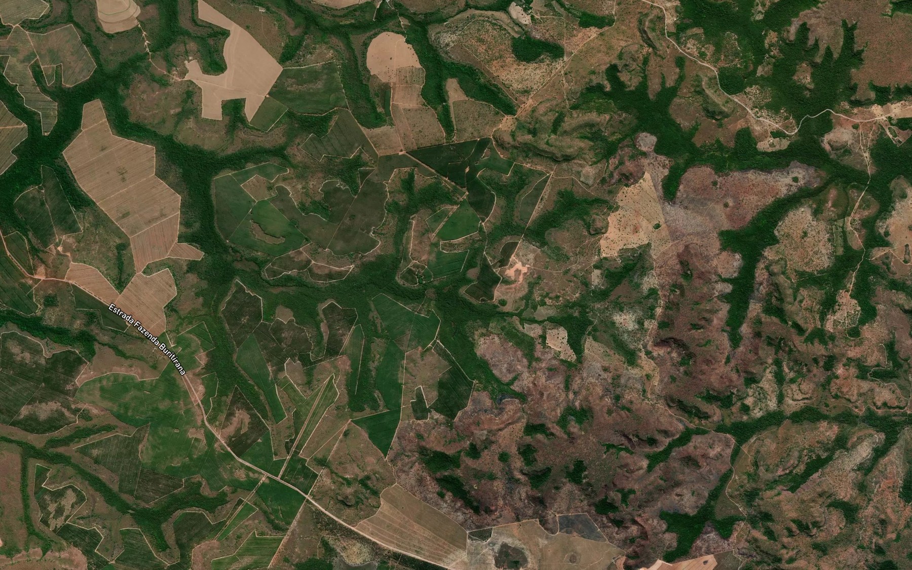 Satellite map of the Corrego Abotoada