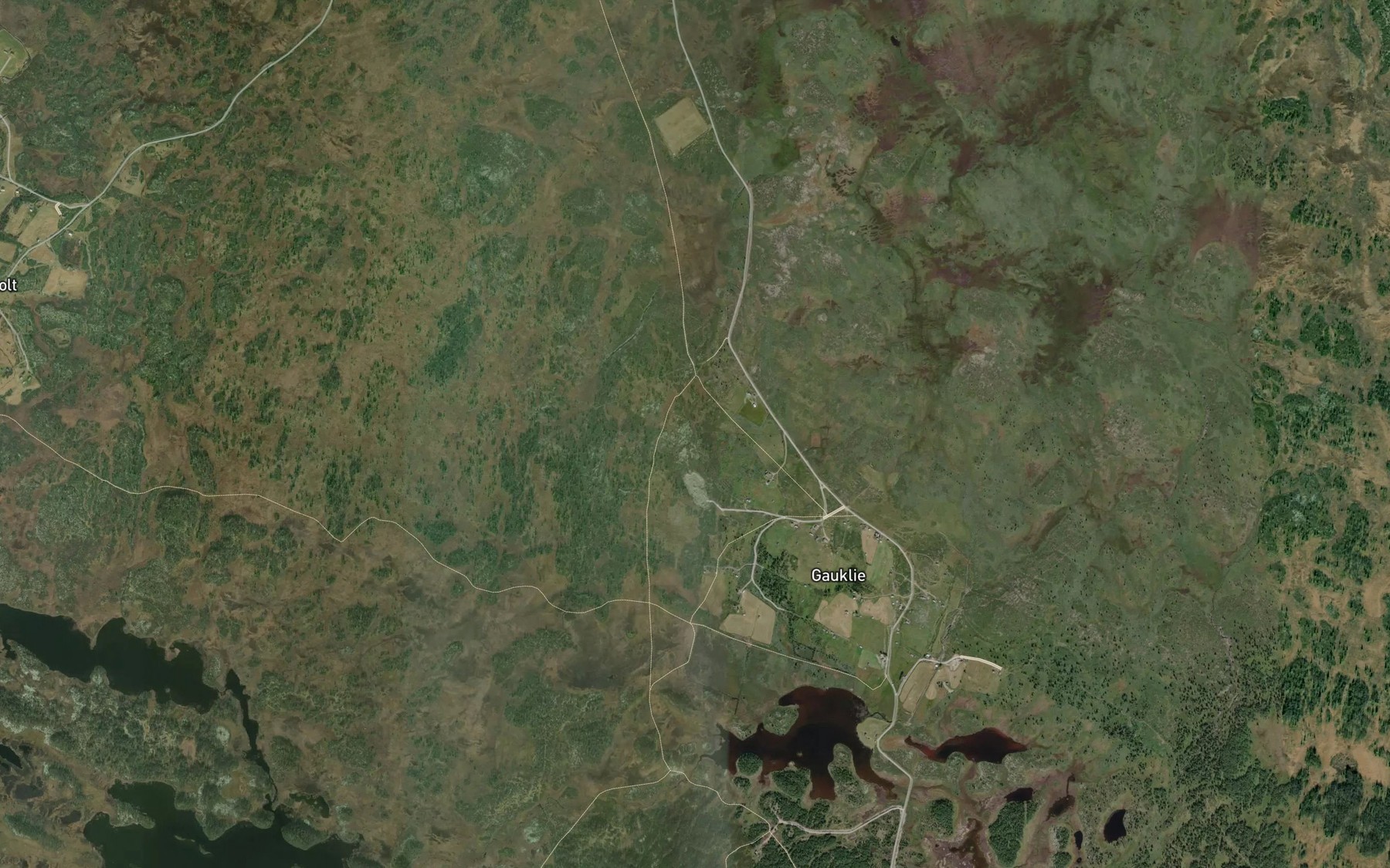 Satellite map of the Klukkarhaugbekken