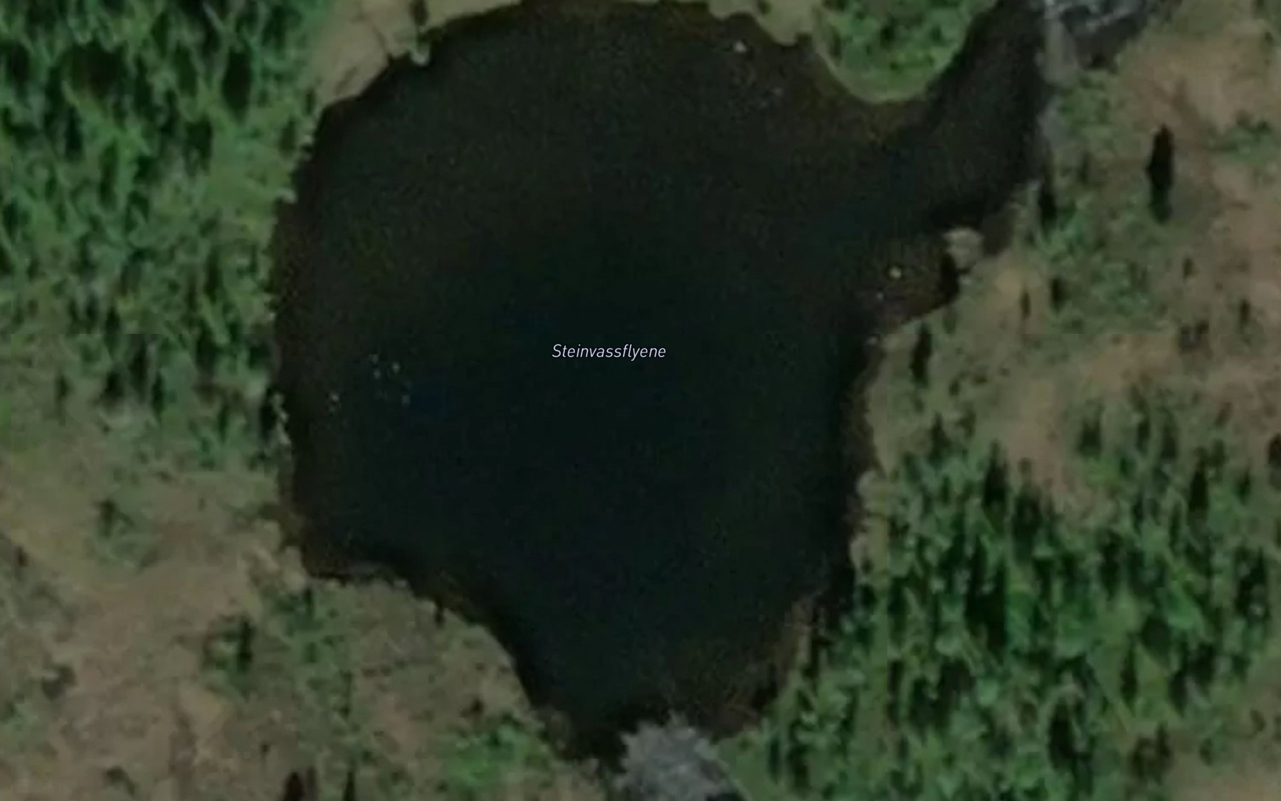 Satellite map of the Steinvassflyene