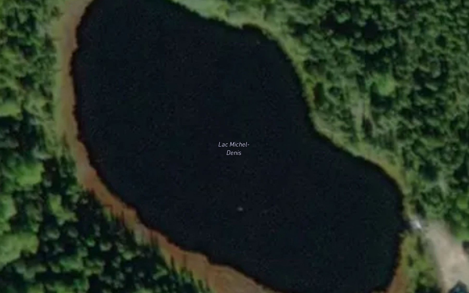 Satellite map of the Lac Michel-Denis