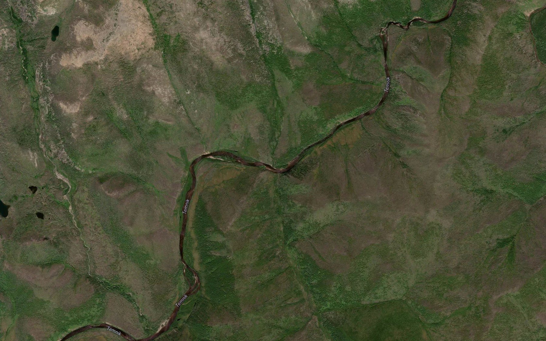 Satellite map of the Temnik-Gorkhon