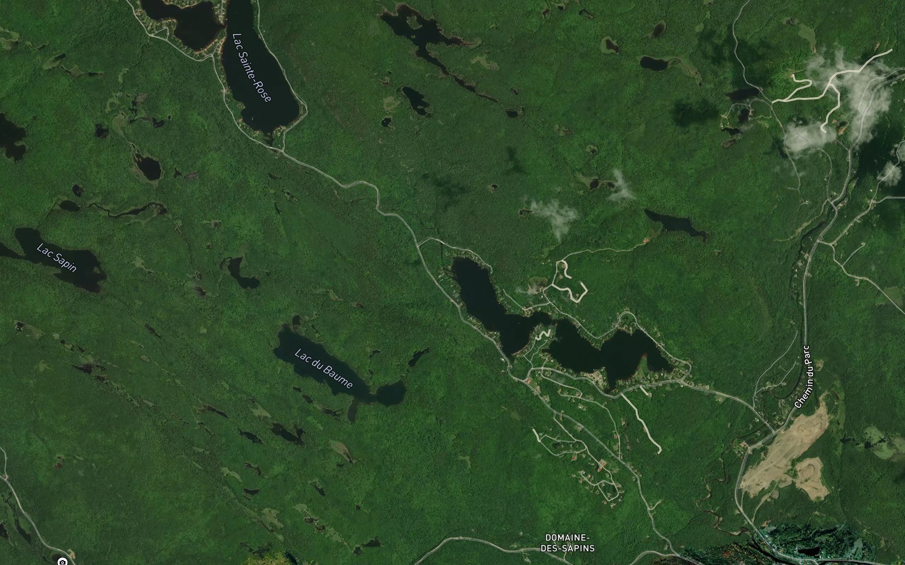Satellite map of the Crique Martial
