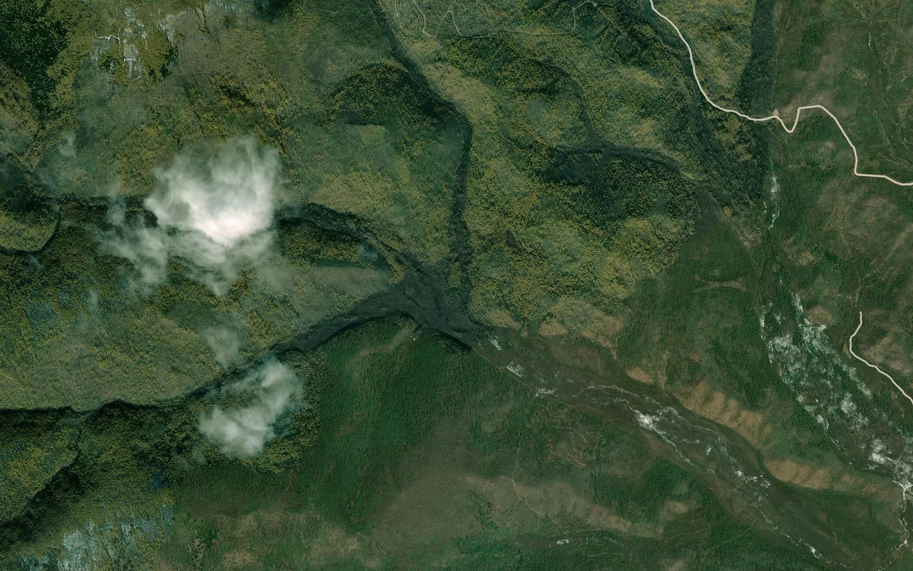 Satellite map of the Bezymyanka