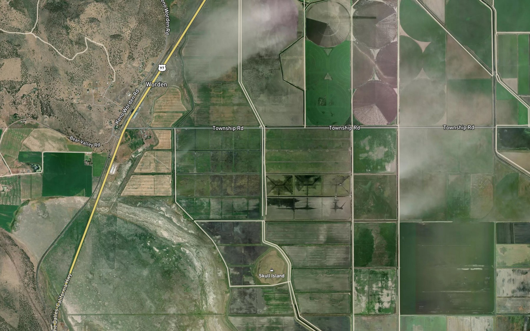 Satellite map of the Ady Canal
