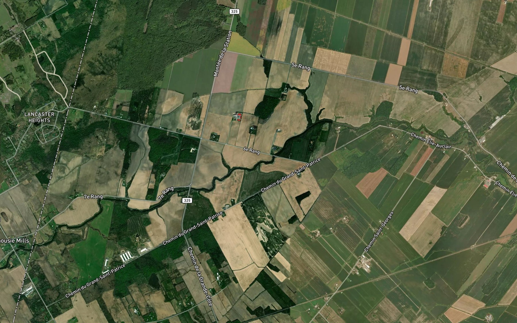 Satellite map of the Cours d'eau Maranda