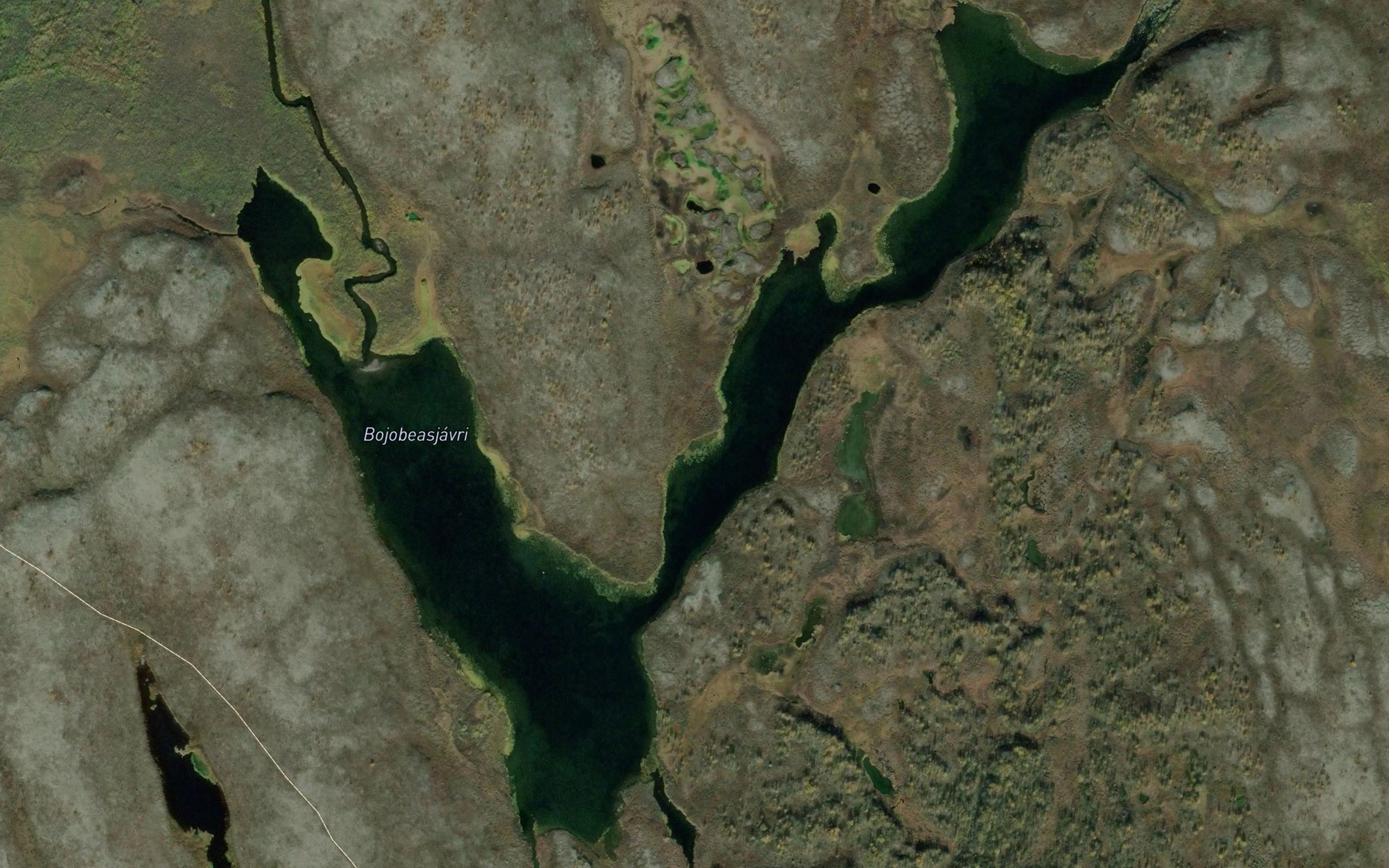 Satellite map of the Bajubaesjavri