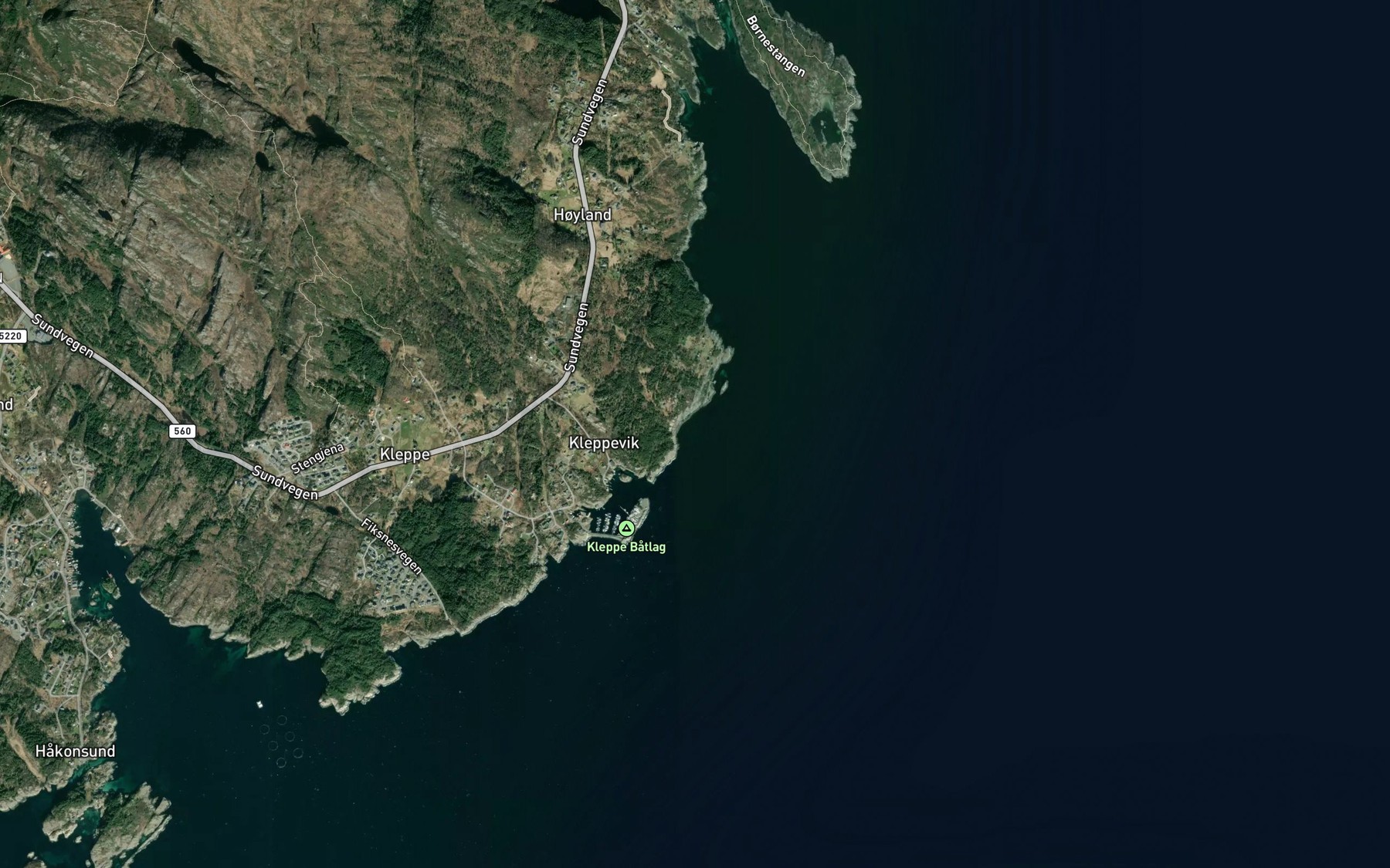 Satellite map of the Vardavika