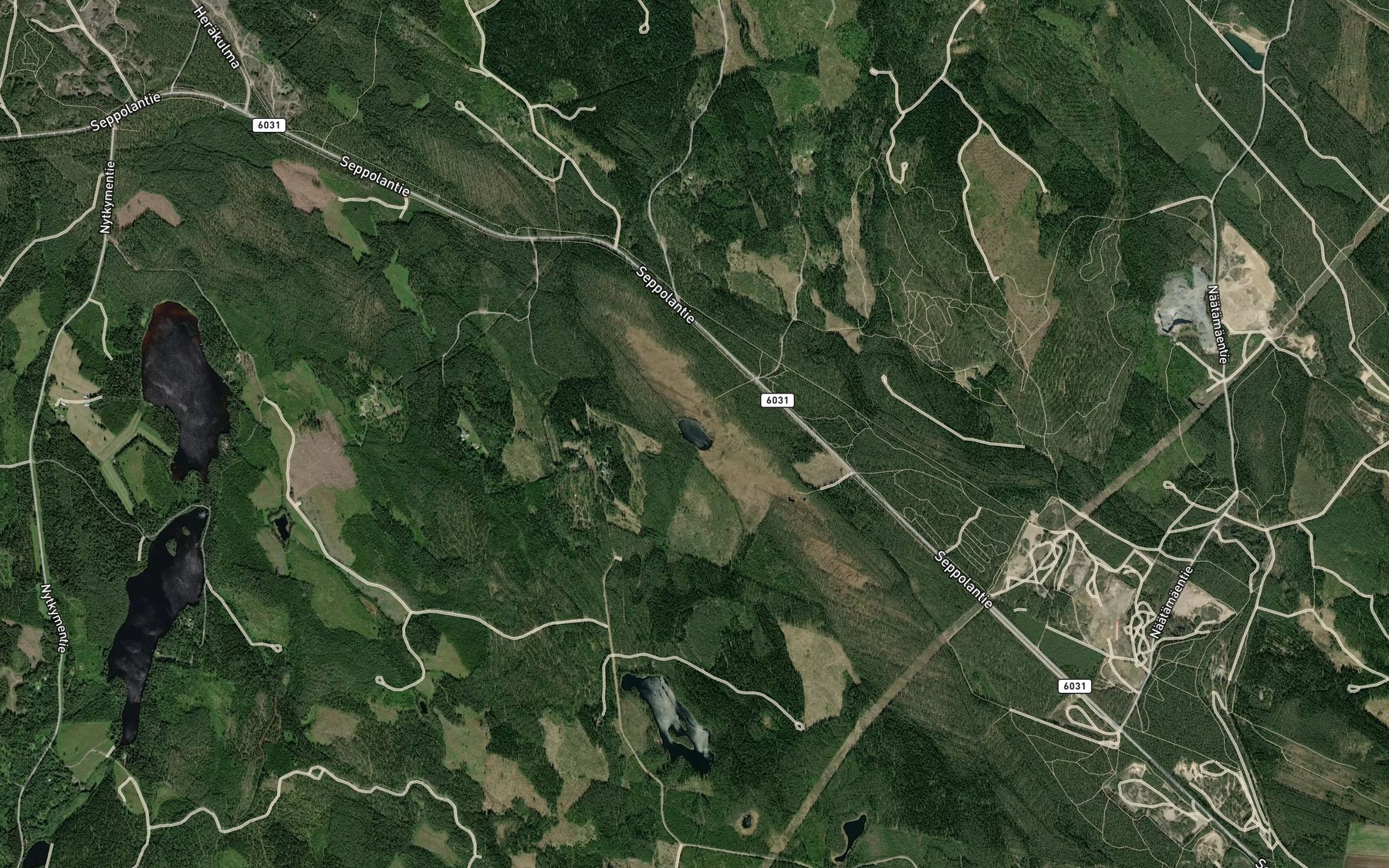 Satellite map of the Ruotsinlammi