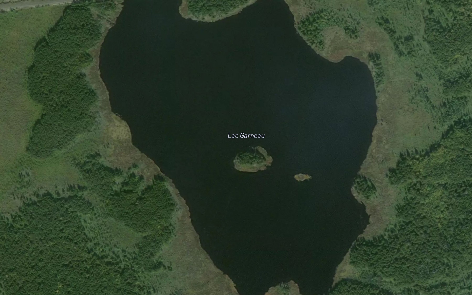 Satellite map of the Lac Garneau