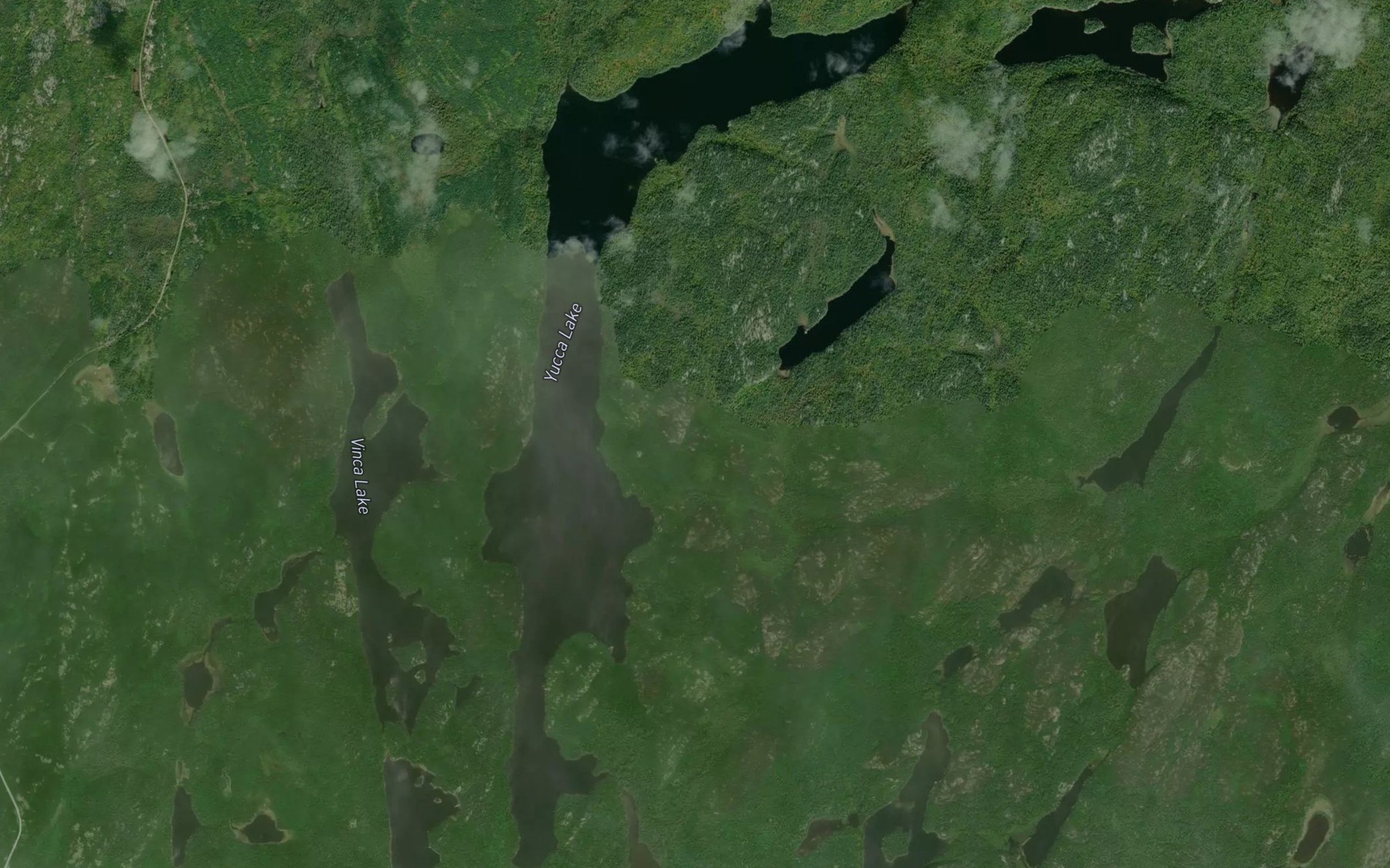 Satellite map of the Yucca Lake