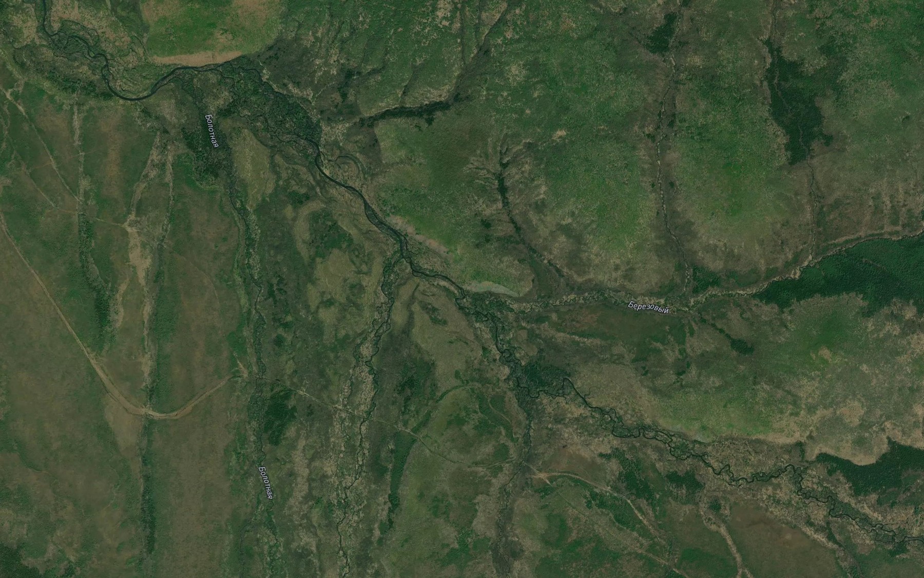 Satellite map of the Berezovyy