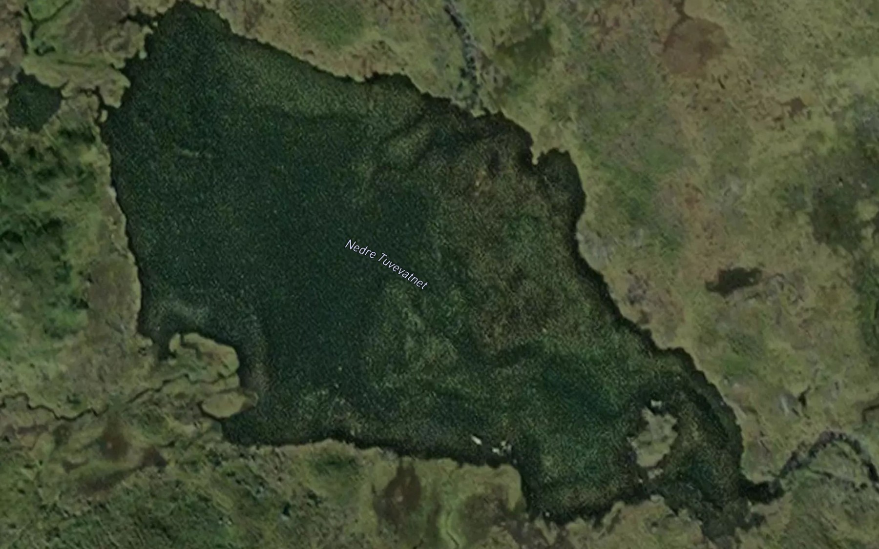 Satellite map of the Tuvevatnet,nedre
